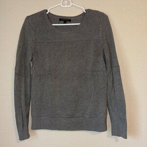 Banana Republic gray chevron knit sweater